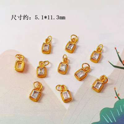 Jewelry Materials, Zərgərlik ara hissələri - square-zircon-lift-style-2