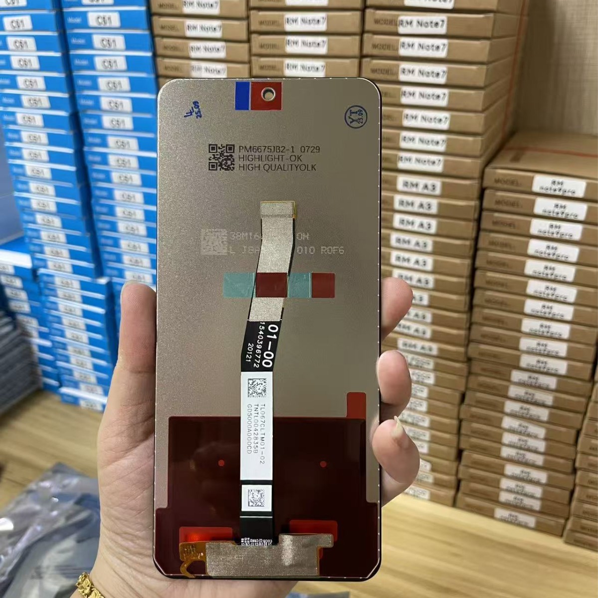 Aplicable para el conjunto de pantalla de teléfono móvil Redmi note9pro / note9s con marco