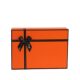 in stock birthday gift box high sense orange companion gift box empty box bow cover packaging box wholesale