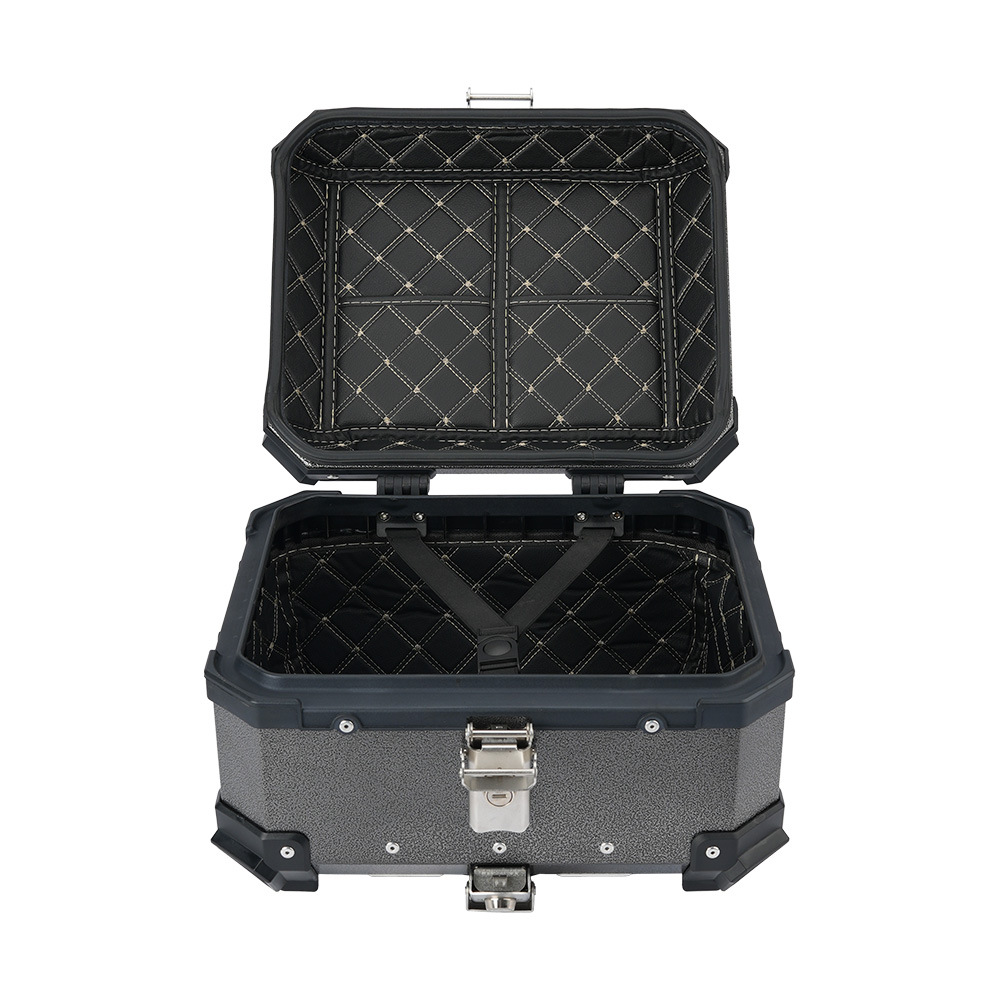 Electric Motorcycle Aluminum Alloy Rear Trunk 25L Capacity Neutral Waterproof Quick Release Electric Scooter Tail Box