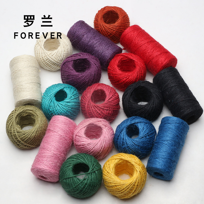 Roland flor material de embalaje natural de cáñamo cuerda floral flor tienda ramo suministros 60 m