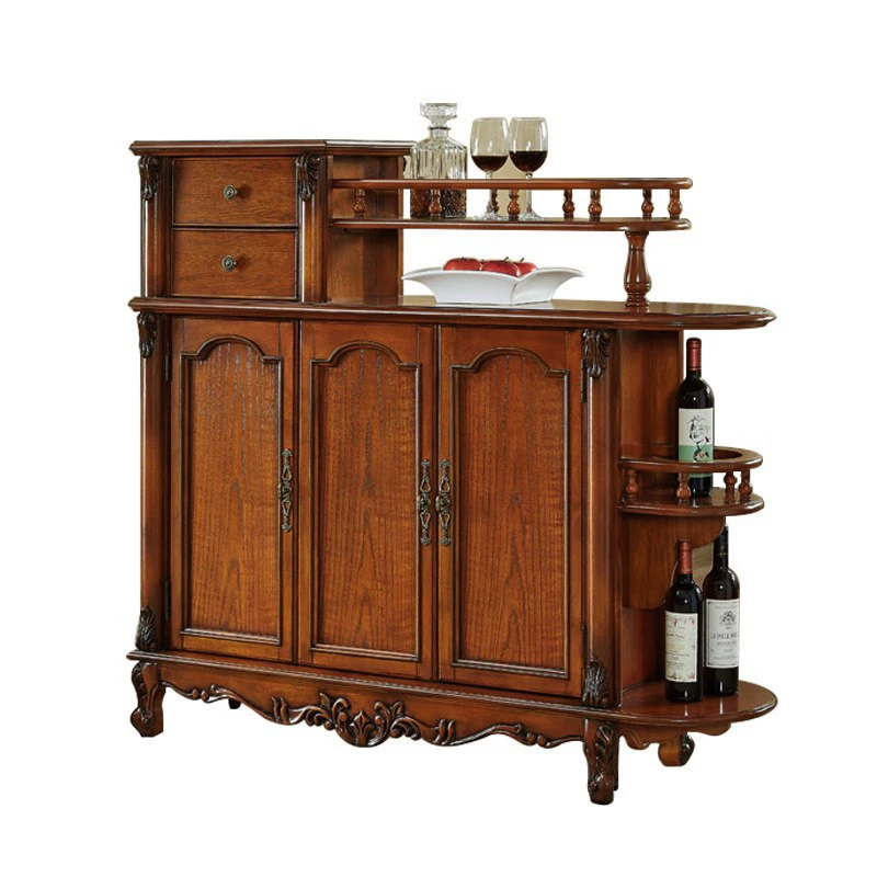 Американский solid wood винный шкаф-поделение для гостиной, прихожей, двойной стилистики европейский стиль, прихожая, ветеринар