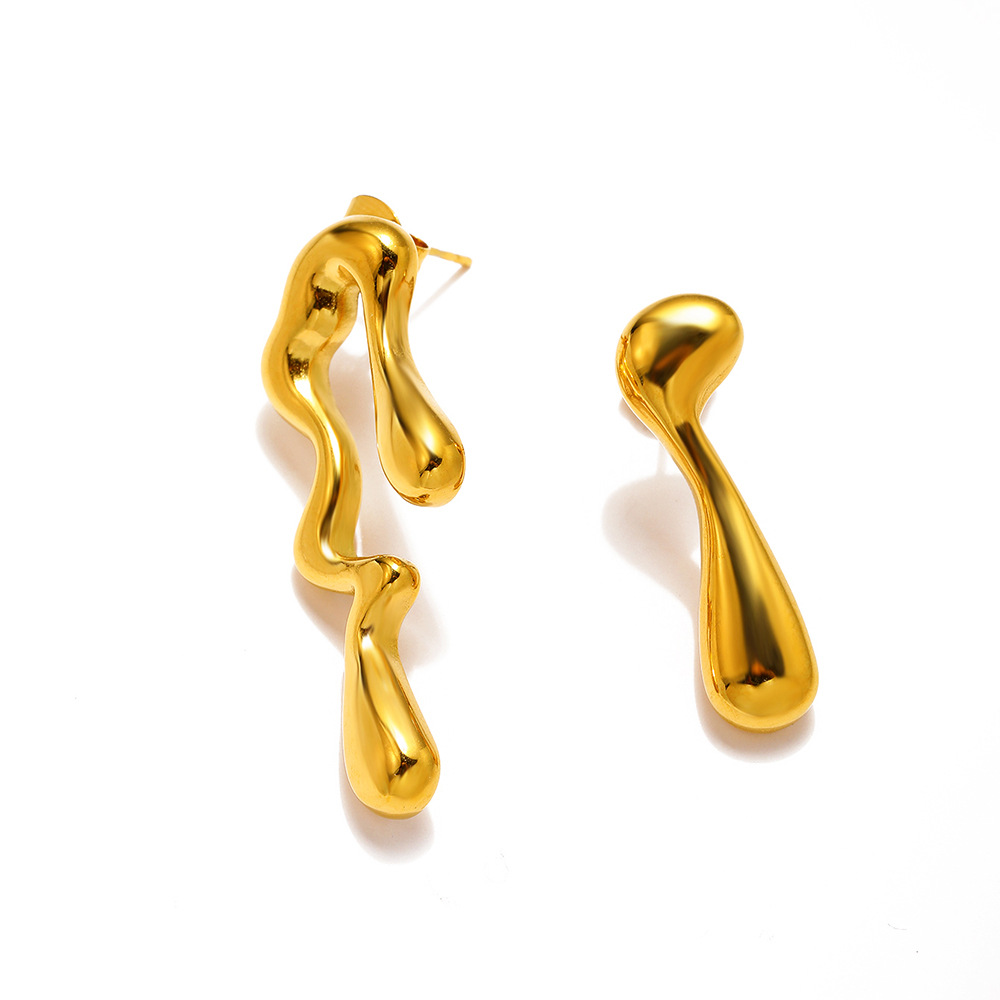 Boucles d'oreilles géométriques coréennes design de luxe_voghion.com