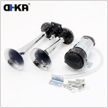 DHKA亚冠-AS178SC现货 短双管电动泵气喇叭12V汽车轮船用气喇叭