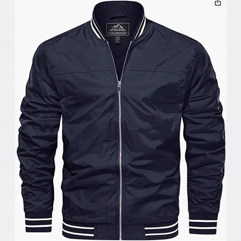 Giacca a vento leggera da uomo, antivento, casual, taglia europea_voghion.com