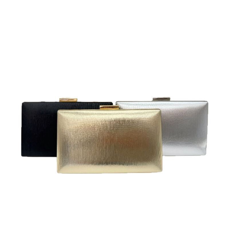 Cross-Border Classic Metal Toothpick Pattern Evening Bag Dress Evening Bag Portable Clutch Bag
