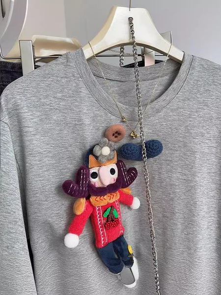 Cartoon summer retro cotton short sleeve T-shirt