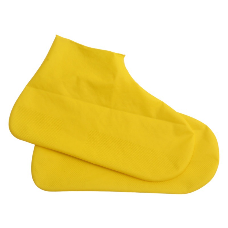 Latex Waterproof Rain Shoe Covers for Men and Women, Non-Slip, Rainproof Foot Covers, Thickened, Wear-Resistant, Portable Silicone Rain Boots