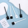 P14 white round rod black hair
