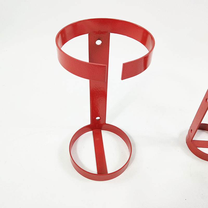 灭火器架 灭火器铁架子 圆环形灭火器挂架  灭火器支架铁质固定架