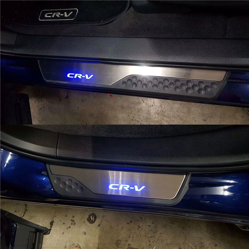 适用于 17-22款本田CRV LED带灯门槛条 CR-V迎宾踏板 door sill