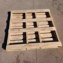 实木熏蒸托盘两面进叉松木栈板海运热处理地台垫板批发木制