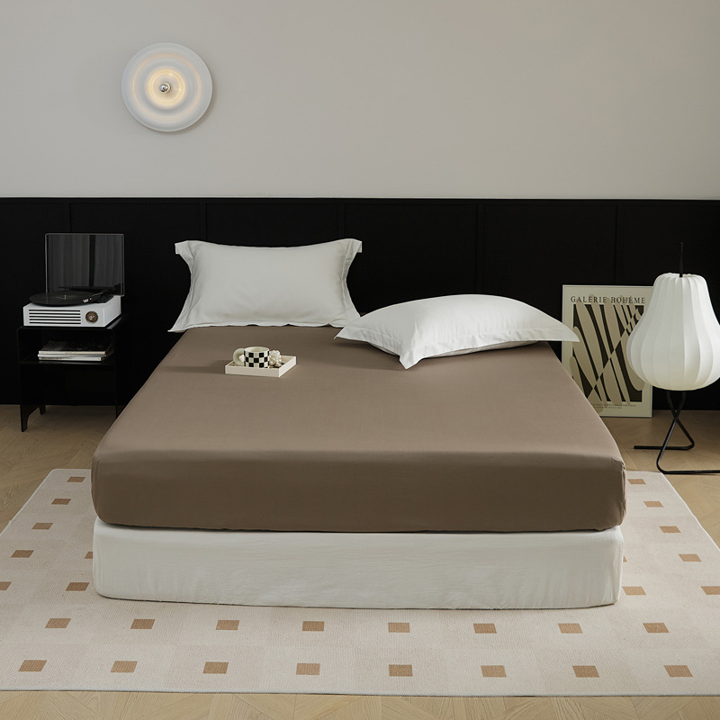 El nuevo 100S de algodón de fibra larga de algodón de una sola cama de algodón puro de color sólido agradable para la piel, cama de 1,5 m, cama de 1,8 m