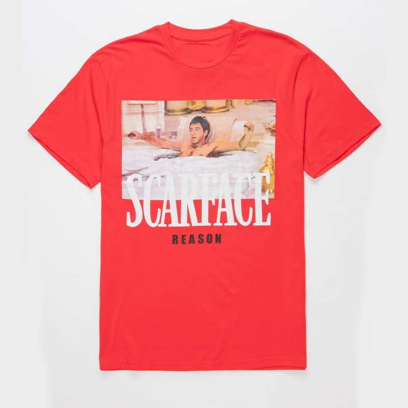 Scarface Al Pacino Movie American Retro Rock Band Short-Sleeved T-Shirt Scarface Al Pacino Movie American Retro Rock Band Short-Sleeved T-Shirt