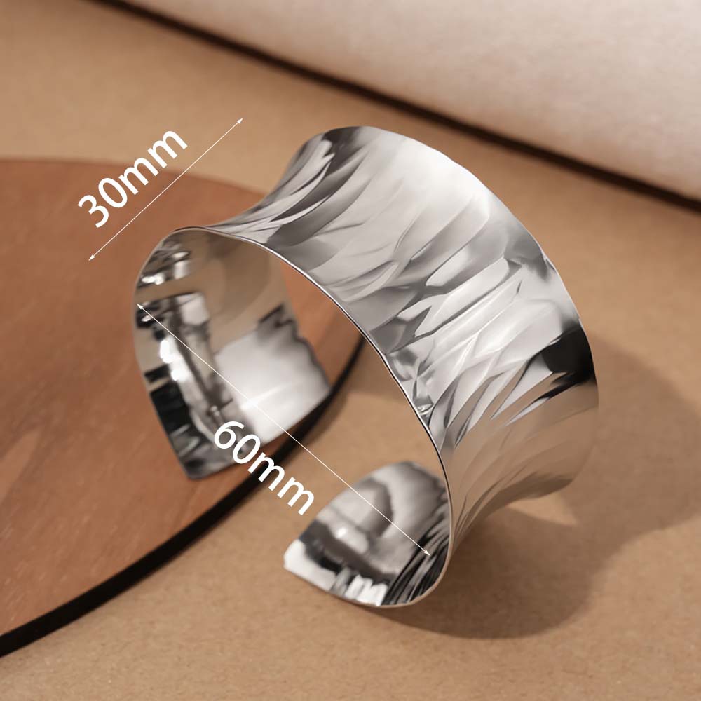 Minimalist Gold-plated Brass Wide Bracelet For Women And Men_voghion.com