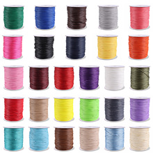 厂家直销 韩国圆蜡线环保DIY蜡绳黑色手工编织腊绳织带腊线项链绳