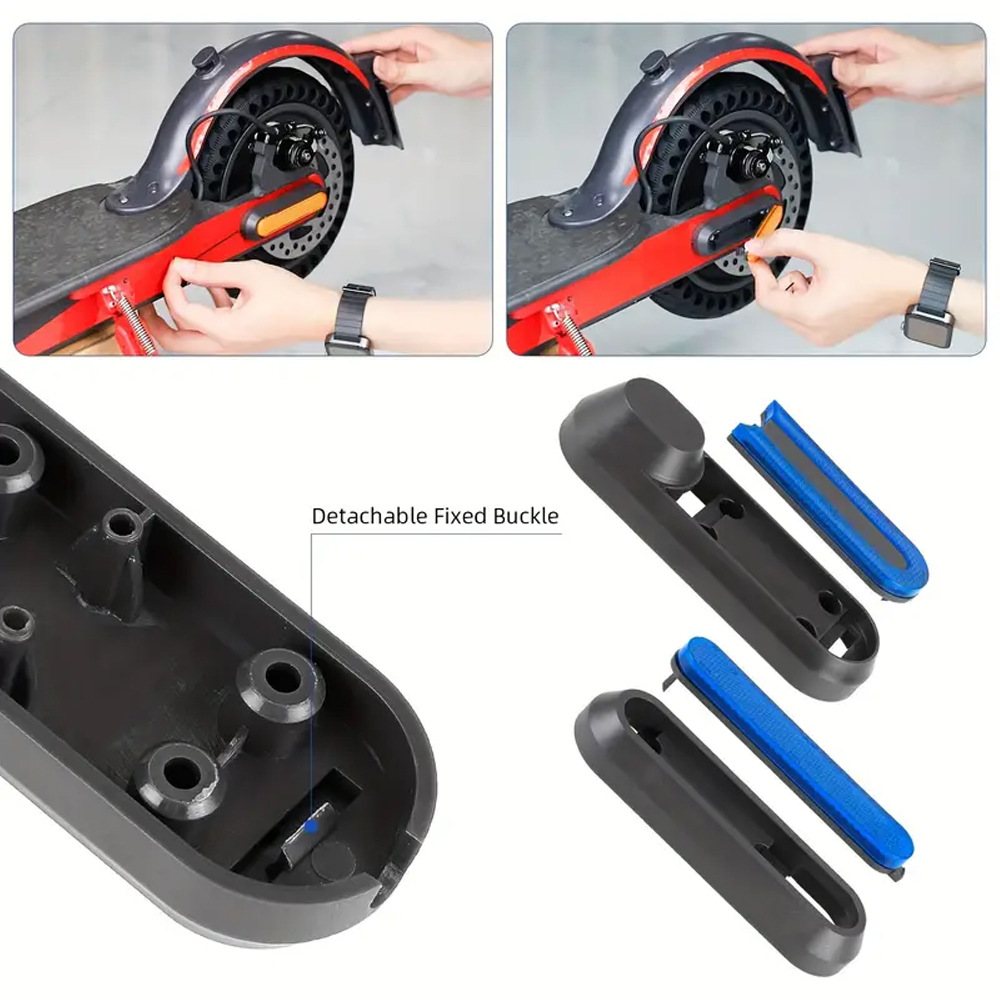 M365/Pro//1S Scooter Front Fork Left and Right Decorative Side Cover with Reflective Strip Screw Modification Decorative Accessories