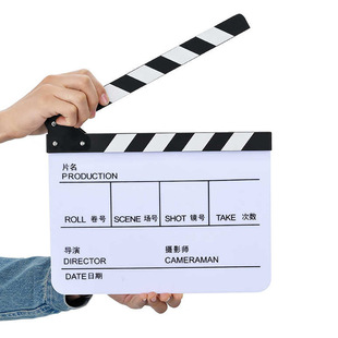 电影拍摄道具场记板打板影视剧组卡板视频剪辑拍板器导演板场记板-阿里巴巴