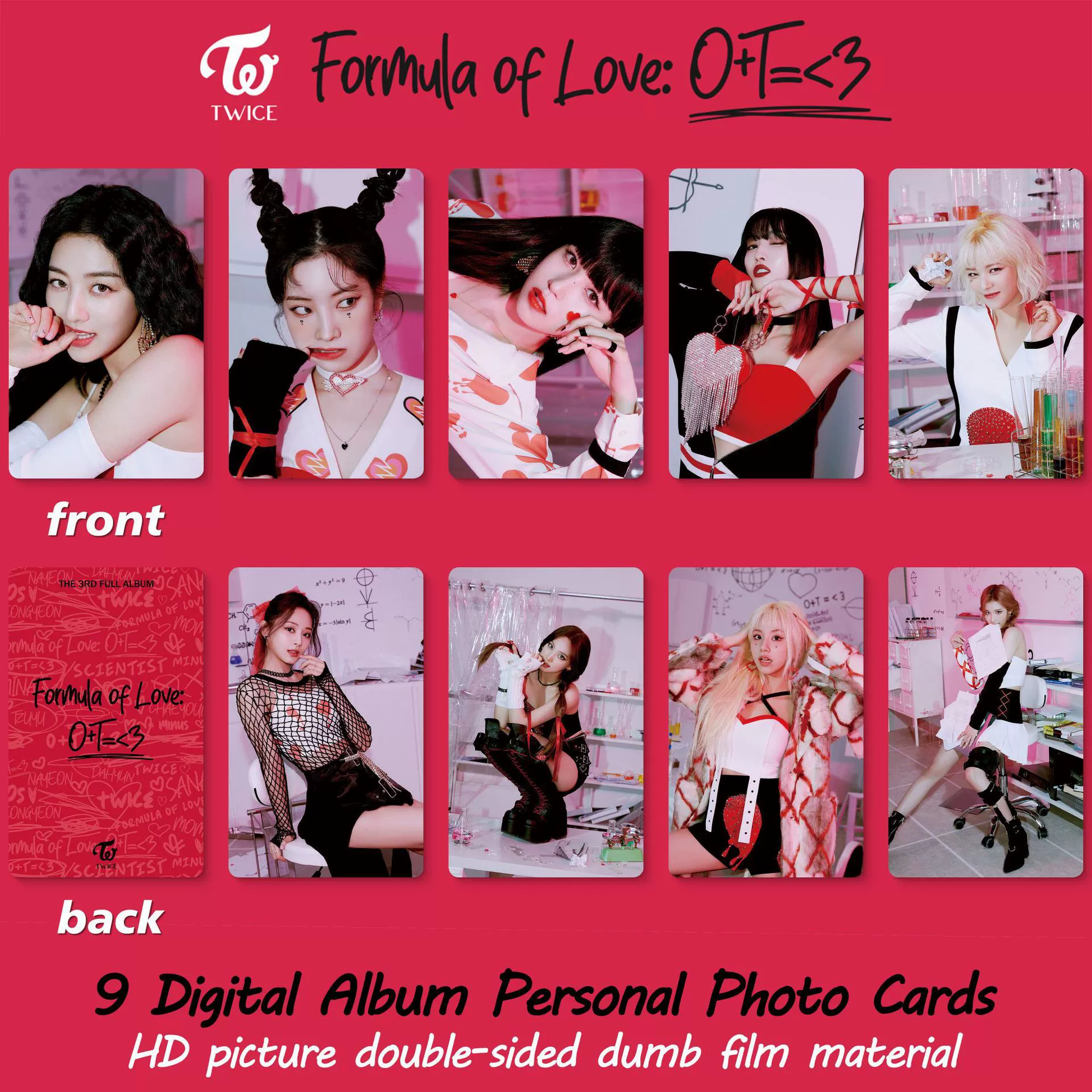 AESPA официальный малый талон Ли Чжи Мин фотокарточка TWICE альбом Formula of Love периферийная карта