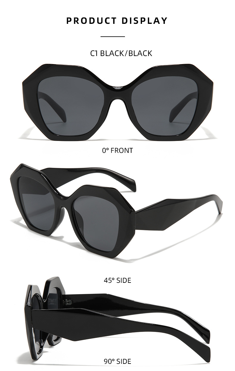 Retro Solid Color Pc Square Full Frame Men's Sunglasses display picture 4