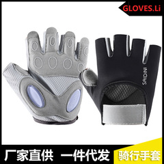 Fitness gloves for men and women, summer thin model, outdoor cycling, sports protective, wear-resistant, breathable, training equipment gloves