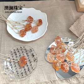 天然高冰龙纹玛瑙祥云锁如意吊坠女款轻奢气质高级感礼物厂家批发