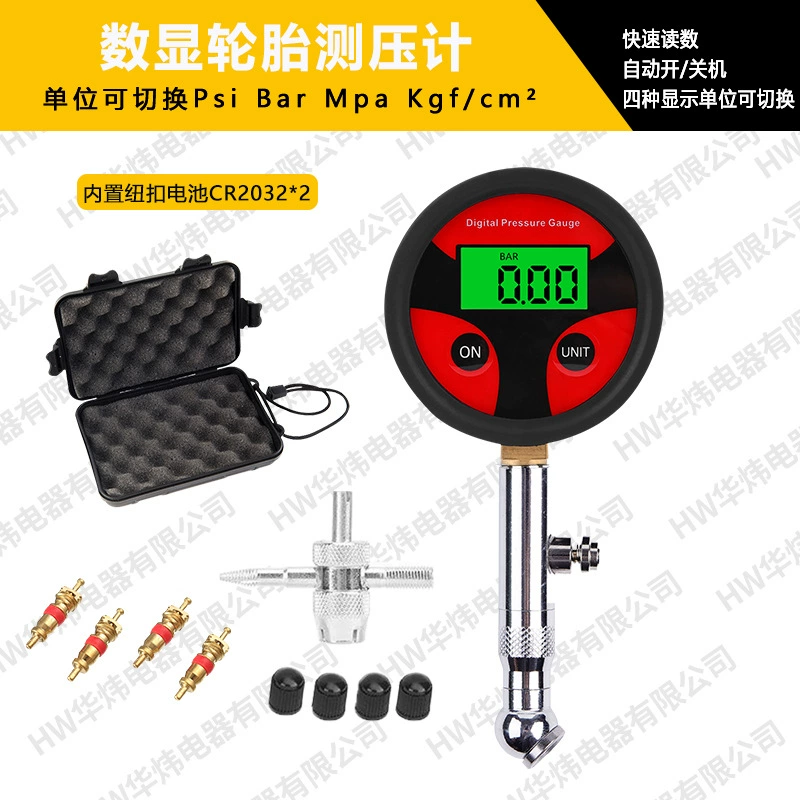 Автомобильный цифровой дисплей манометр 360 вращающаяся головка манометр для шин цифровой дисплей манометр для шин высокоточный манометр