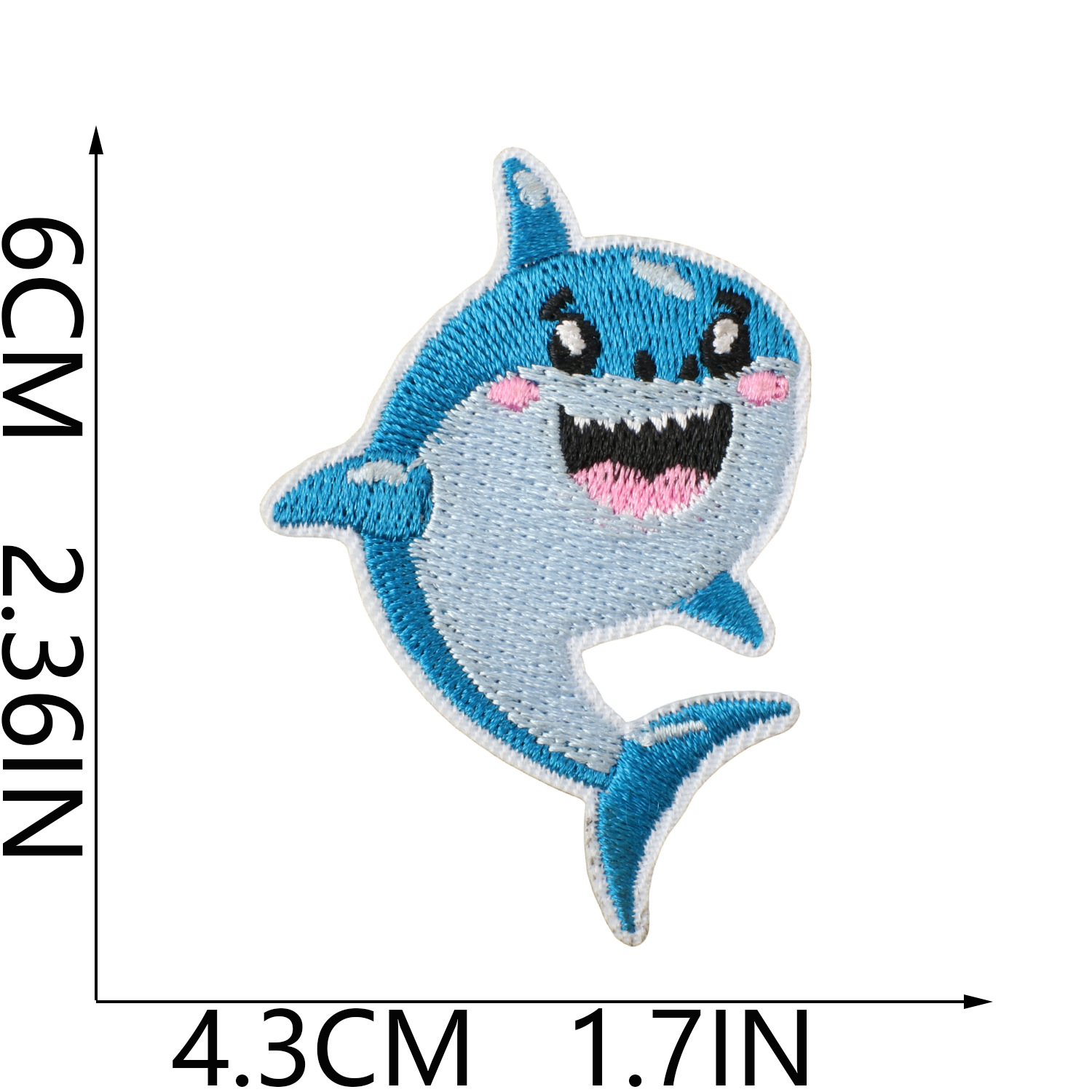 Pequeño pez de color bordado pegatinas de tela mar fiesta pegatinas de parche de sellas adorables decoración de computadora bordado sellas de sublimación caliente