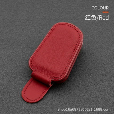 Car Sunglasses Clip Holder, Multifunctional Car Glasses Clip/Bill Clip - red