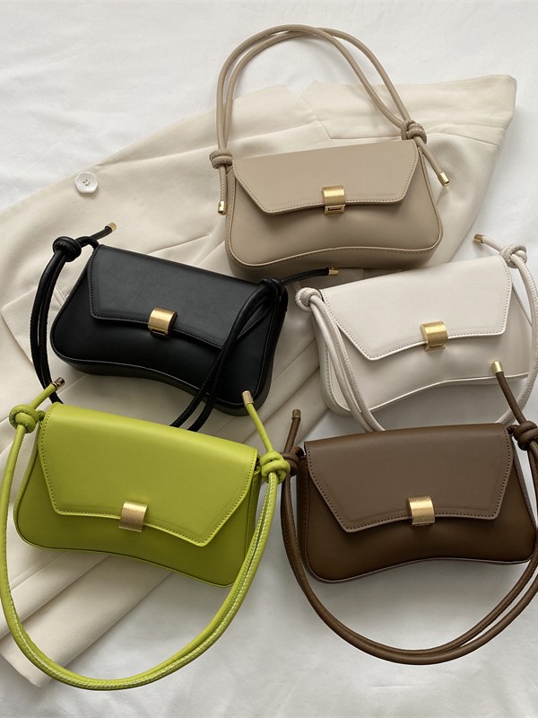 Fashionable 2025 Autumn New Style Women's Personalized Shoulder Crossbody Bag Niche Design Casual Casual Baguette Bag