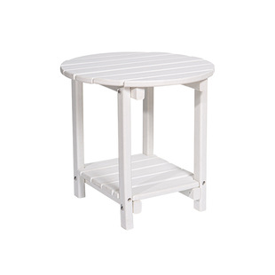 Hdpe Outdoor Leisure Table Sun Protection and Rain Imitation Wood House Beach Terrace Balcony Portable Double Layer Ins Spot