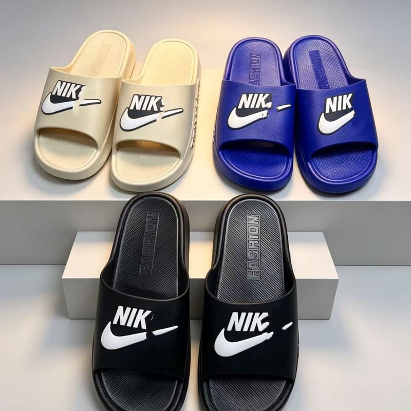 New PVC men's slippers for outdoor wear in summer, suitable for home and bathroom, non-slip and wear-resistant, beach sports men's flip-flops wholesale