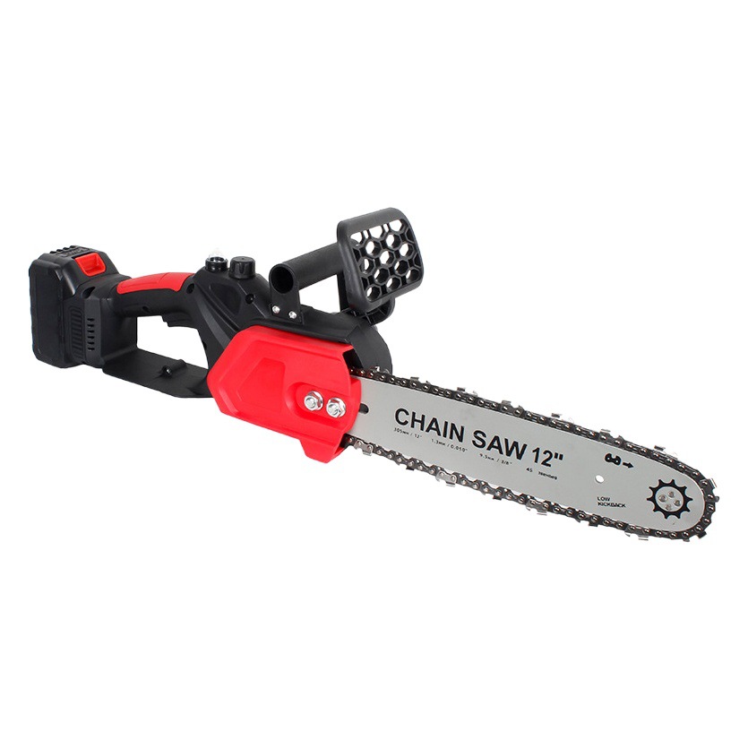 Motosierra eléctrica con batería de litio, motosierra recargable para carpintería, sierra eléctrica para tala de uso especial, motosierra eléctrica de 12 pulgadas sin escobillas, motosierra de mano