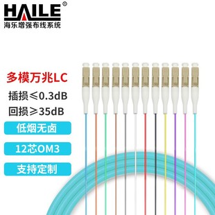 HAILE LC��ż���ģ�f��12о����β�wOM3 50/125 ODF�侀�܌���