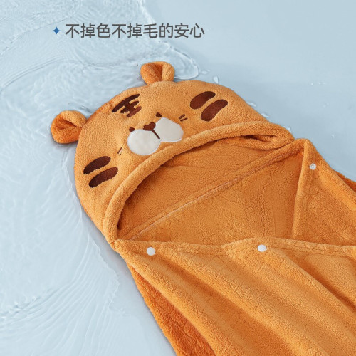 babygreat children's bath towel cloak newborn thickened absorbent wrap super soft hooded baby bathrobe Yingqi