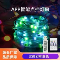 Низковольтный подсветка 5v Призрачный цветной кожаный провод струнный светодиодный лампа для лампы с медной проволокой app bluetooth точка управления крытая атмосфера праздничный светильник
