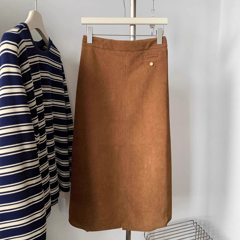 Very Beautiful Early Autumn Corduroy Skirt for Women, Autumn and Winter 2025 New Skirt, This Year’S Popular Hot Style Skirt