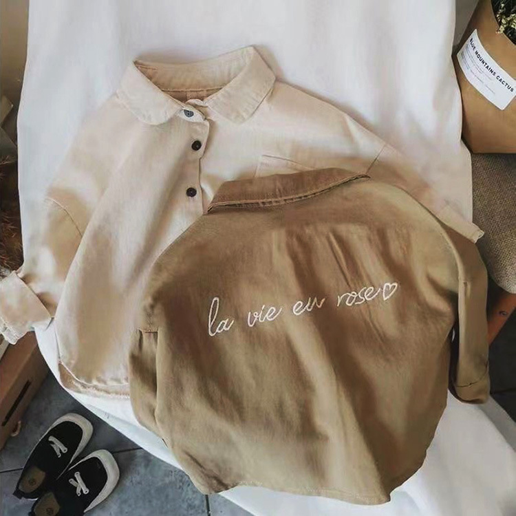 Children's Shirt Children's Clothing Type Casual Simple Style Streetwear Solid Color Cotton Polyester T-shirts & Shirts