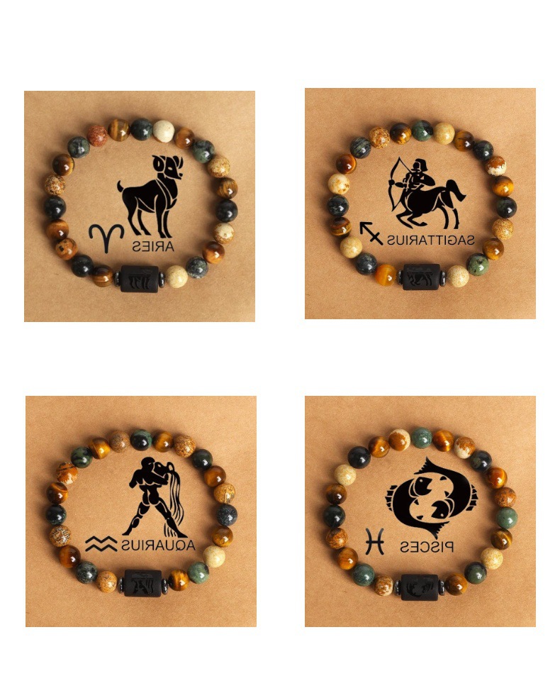 Casual Simple Style Constellation Natural Stone Bracelets In Bulk display picture 4