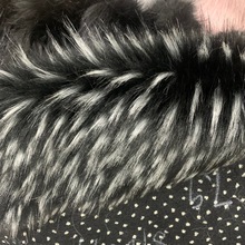 厂家直销 黑提白貉子毛 2800g 服装毛领家纺 大毛皮长毛绒