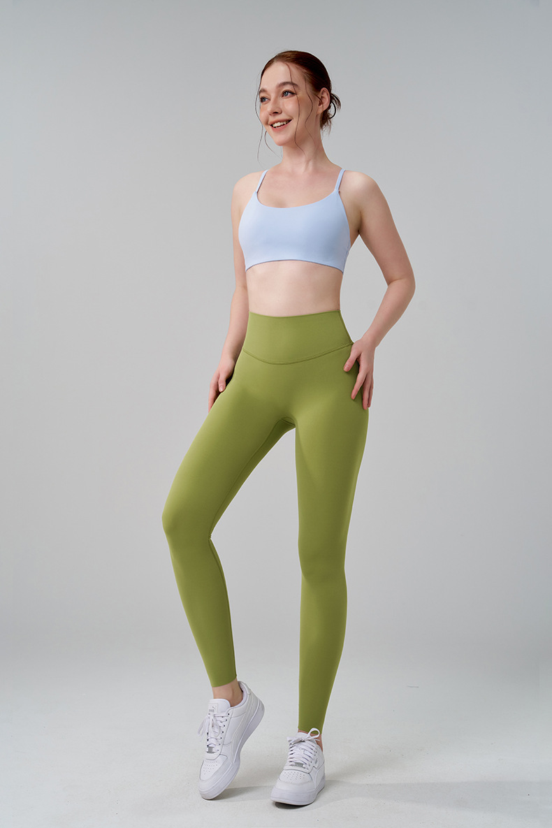 Fitness Sport Style Solid Color Nylon Super Elastic Lycra No Size Collarless Active Bottoms Pants display picture 38