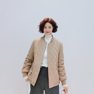 M606 Fashion Dark Embossed Casual Western Style Short All-match Quilted Jacket