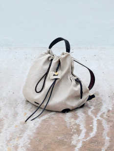 Summer new Baina series backpack for women Yamashita Arimatsu niche retro cowhide large capacity commuter computer bag