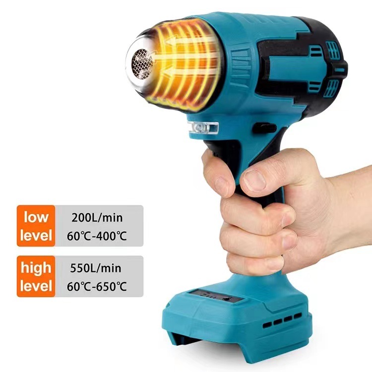 Venta al por mayor multifuncional inalámbrico litio eléctrica pistola de aire caliente pequeña reparación inalámbrica pistola de aire caliente pistola de soldadura de plástico película Termocontraíble image 4