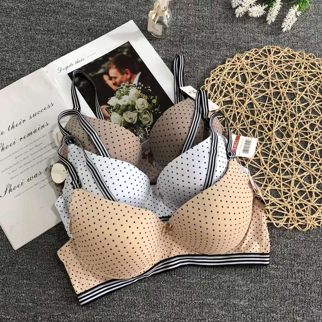 Comercio exterior nuevo exterior europeo y americano ropa interior de las mujeres individuales cómodo con anillo de acero más tamaño sujetador fábrica al por mayor