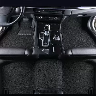 mats, carpet-style silk loop, custom-made for: Car Carpet - diamond-black-contact-customer-service-to-inform-the-model-year-five-seater-car-full-set-of-silk-loop-floor-mats-wear-resistant-king