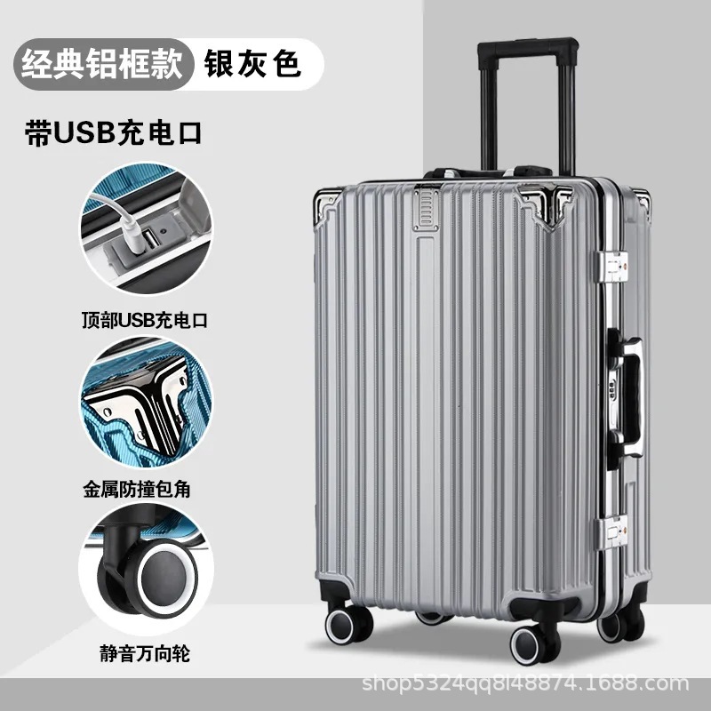 Capacious big universal suitcase