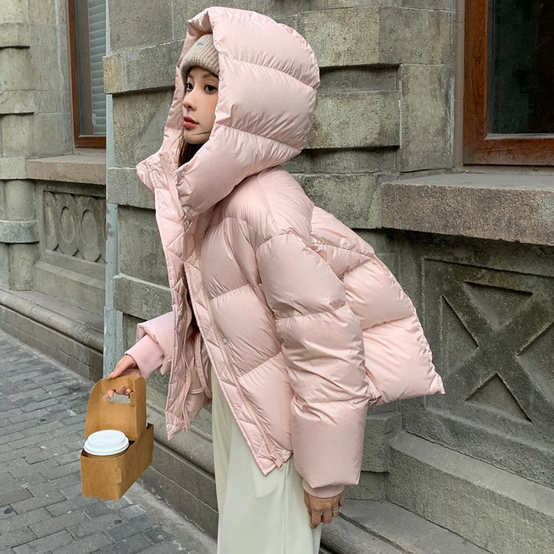 羽绒棉服女短款2025美拉德加厚棉衣外套宽松面包服冬季小个子棉袄|undefined