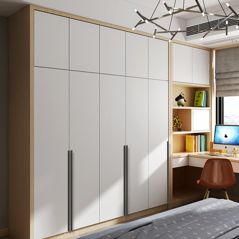 Gray extended space aluminum handle black Nordic cabinet wardrobe one meter handle drawer shoe cabinet golden small handle