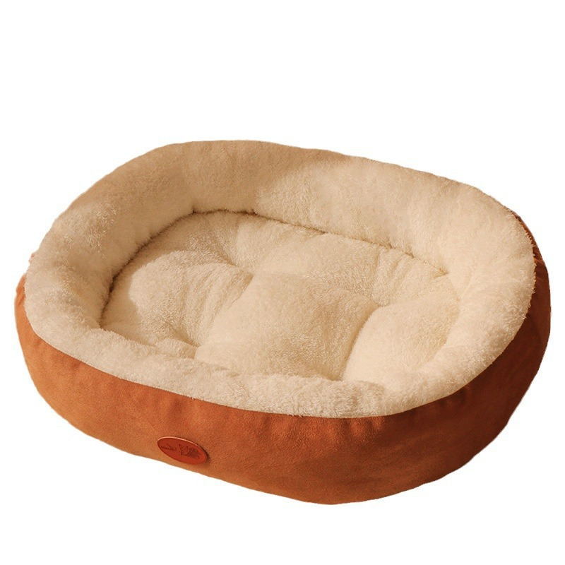 Colada para perros, cálida en invierno, guarida para gatos, uso para dormir en invierno, colchoneta para perros extraíble y lavable en todas las estaciones, suministros para camas para mascotas